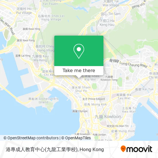 港專成人教育中心(九龍工業學校)地圖