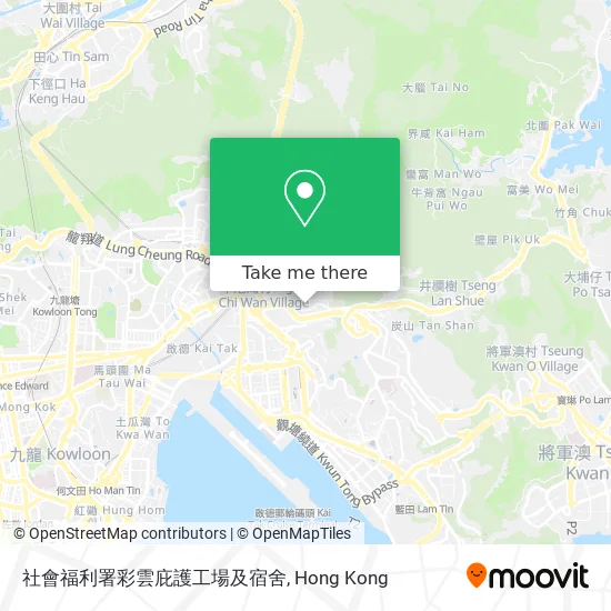 社會福利署彩雲庇護工場及宿舍 map