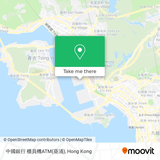 中國銀行 櫃員機ATM(葵涌) map
