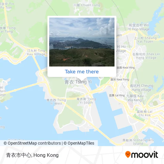 青衣市中心地圖