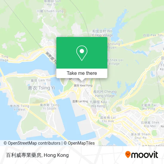 百利威專業藥房 map