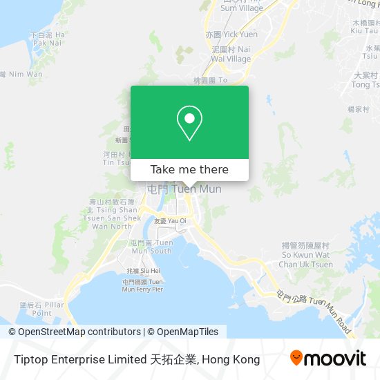 Tiptop Enterprise Limited 天拓企業地圖