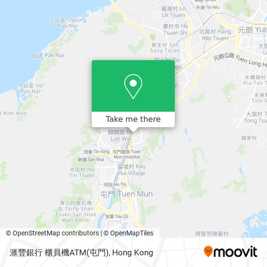 滙豐銀行 櫃員機ATM(屯門) map