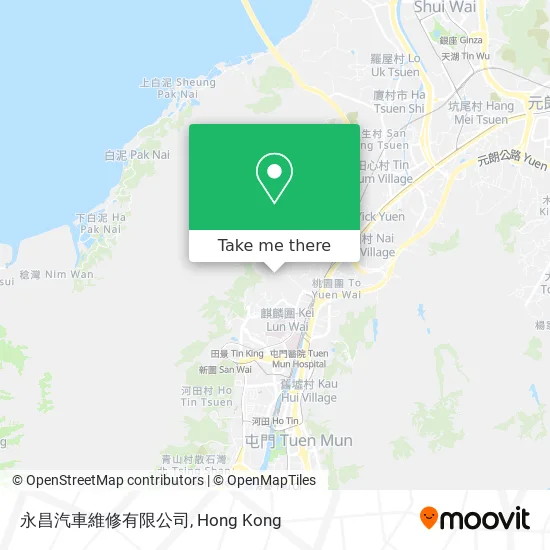 永昌汽車維修有限公司地圖