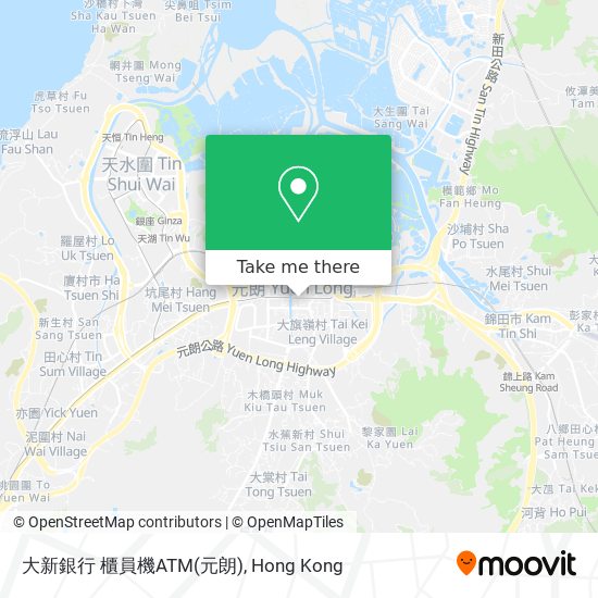 大新銀行 櫃員機ATM(元朗) map
