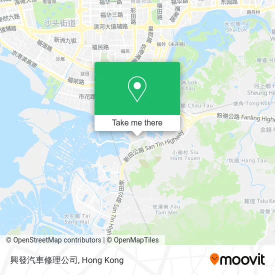 興發汽車修理公司 map
