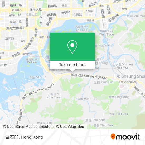 白石凹地圖