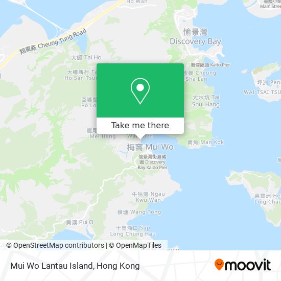 Mui Wo Lantau Island map