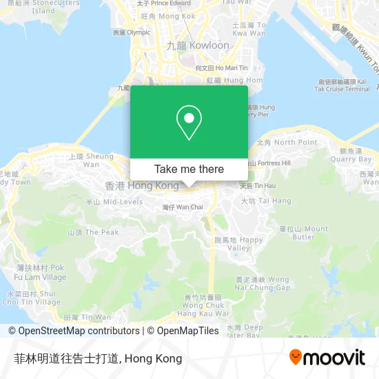 菲林明道往告士打道 map