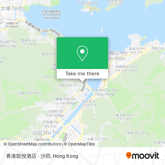 香港凱悅酒店 - 沙田 map