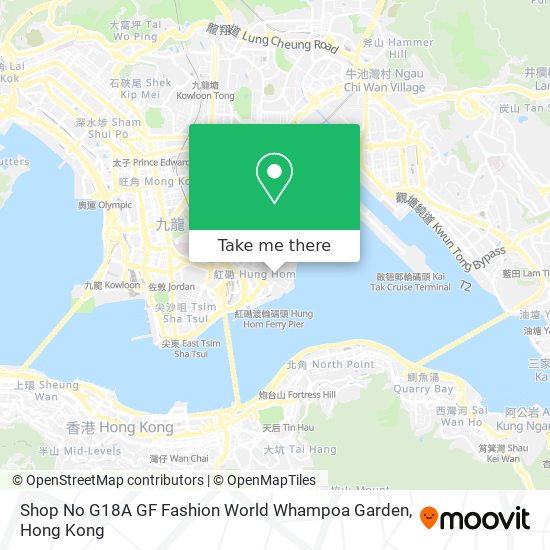 Shop No G18A GF Fashion World Whampoa Garden map