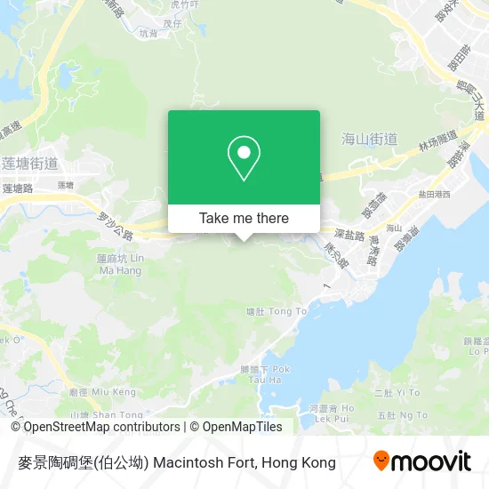 麥景陶碉堡(伯公坳) Macintosh Fort map