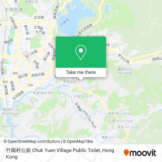 竹園村公廁 Chuk Yuen Village Public Toilet map
