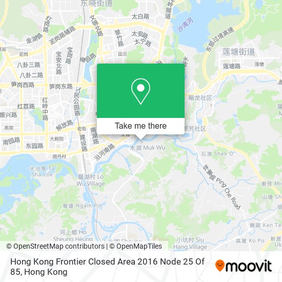 Hong Kong Frontier Closed Area 2016 Node 25 Of 85地圖