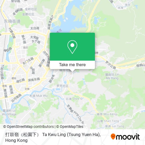 打鼓嶺（松園下） Ta Kwu Ling (Tsung Yuen Ha) map