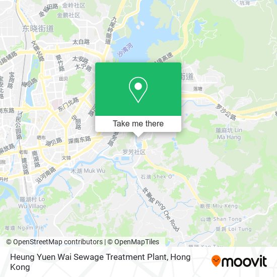 Heung Yuen Wai Sewage Treatment Plant map