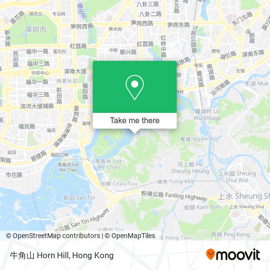 牛角山 Horn Hill地圖