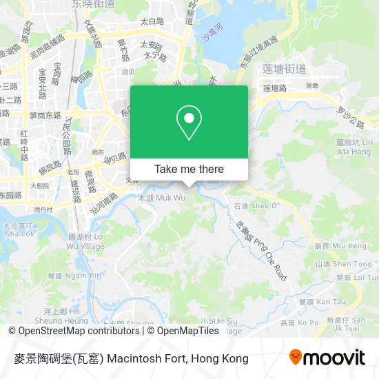 麥景陶碉堡(瓦窰) Macintosh Fort map