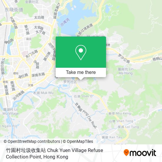 竹園村垃圾收集站 Chuk Yuen Village Refuse Collection Point地圖