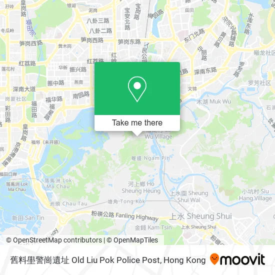 舊料壆警崗遺址 Old Liu Pok Police Post地圖