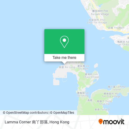 Lamma Corner 南丫部落 map