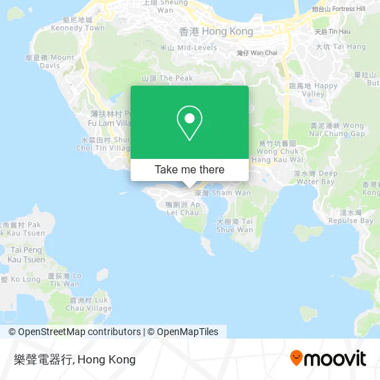 樂聲電器行地圖