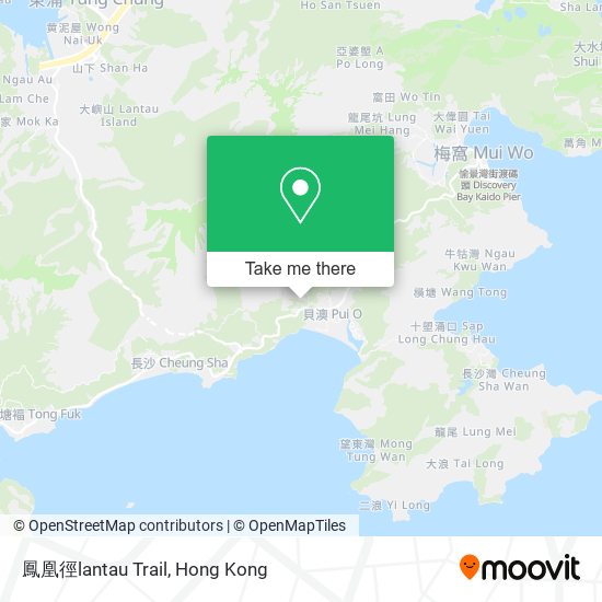 鳳凰徑lantau Trail地圖