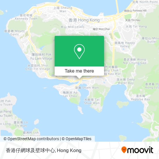 香港仔網球及壁球中心 map