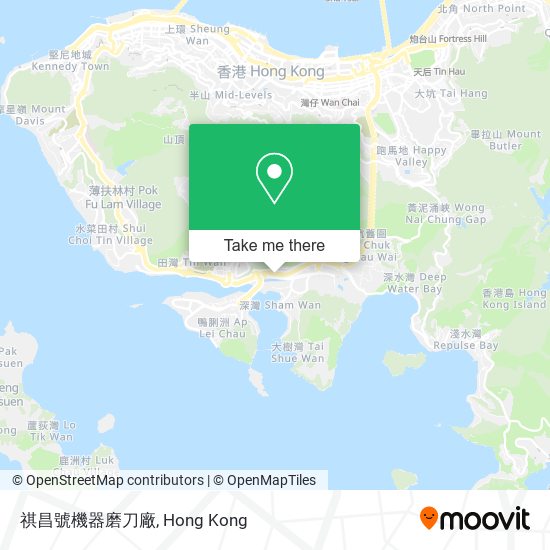 祺昌號機器磨刀廠地圖