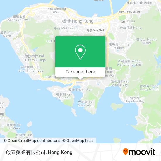 啟泰藥業有限公司地圖