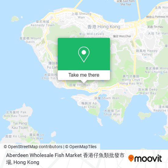 Aberdeen Wholesale Fish Market 香港仔魚類批發市場地圖