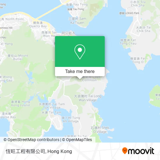 恆旺工程有限公司地圖