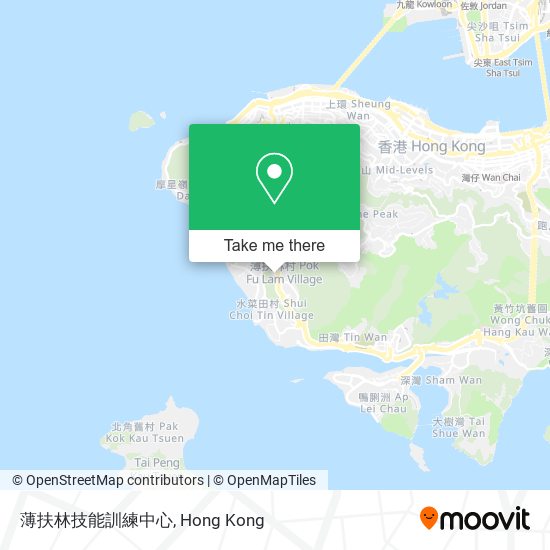 薄扶林技能訓練中心地圖