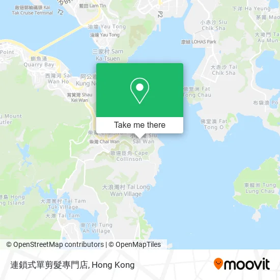 連鎖式單剪髮專門店地圖