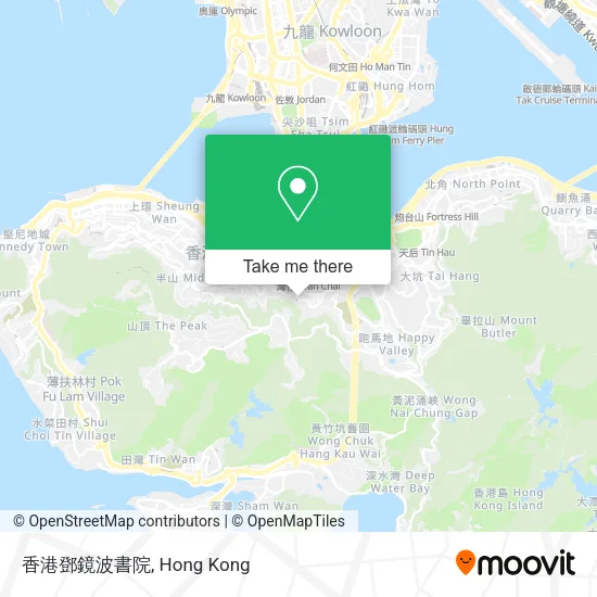 香港鄧鏡波書院地圖