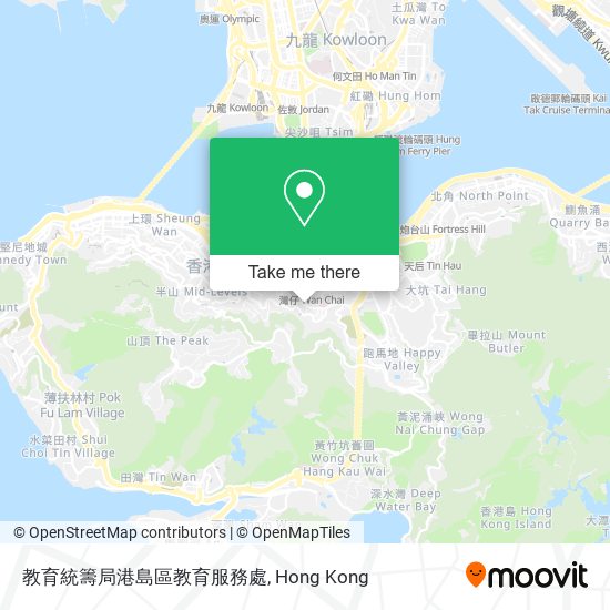 教育統籌局港島區教育服務處地圖