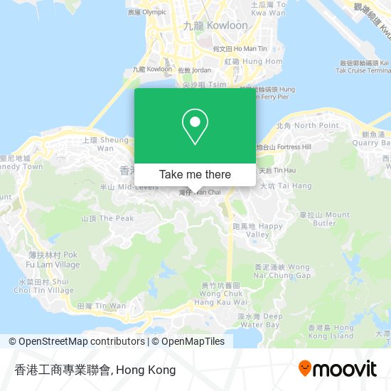 香港工商專業聯會 map