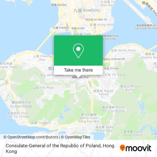 Consulate-General of the Republic of Poland map
