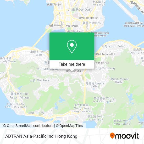 ADTRAN Asia-Pacific'Inc map