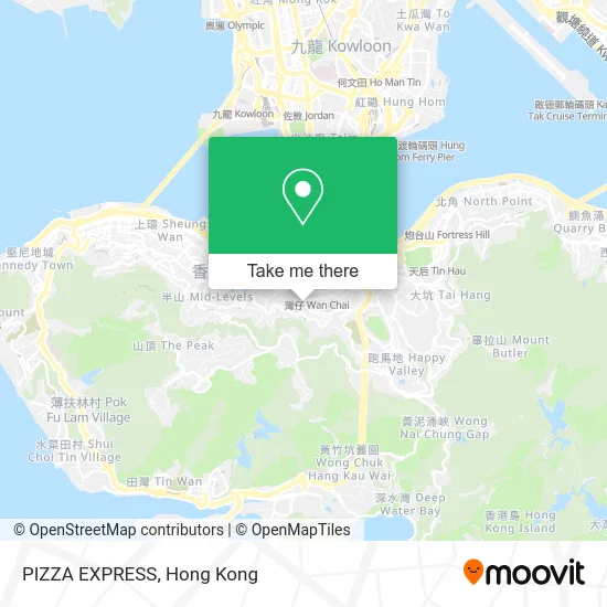 PIZZA EXPRESS map