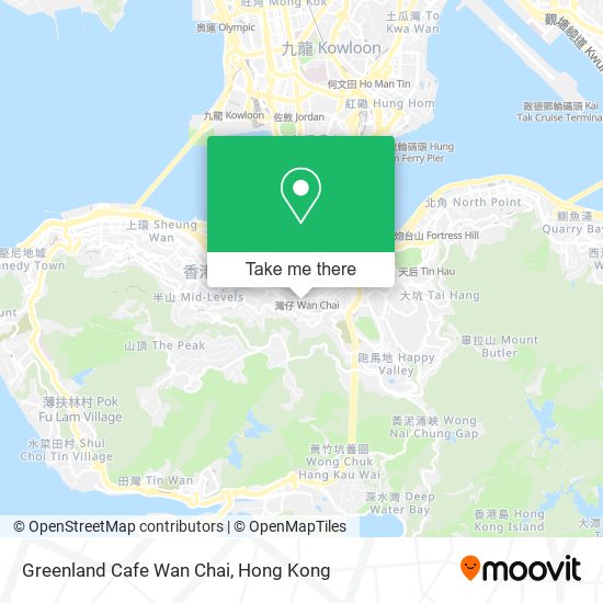 Greenland Cafe Wan Chai map