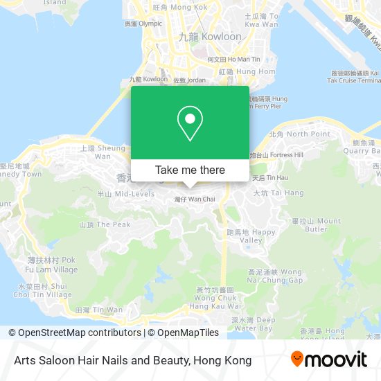 Arts Saloon Hair Nails and Beauty map