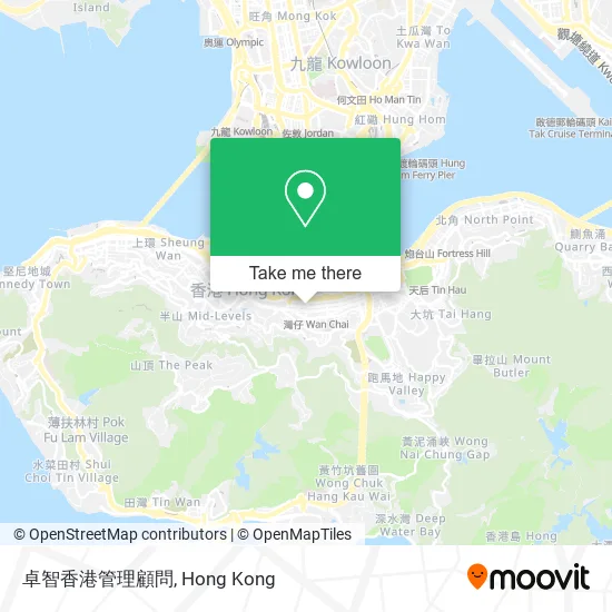 卓智香港管理顧問地圖