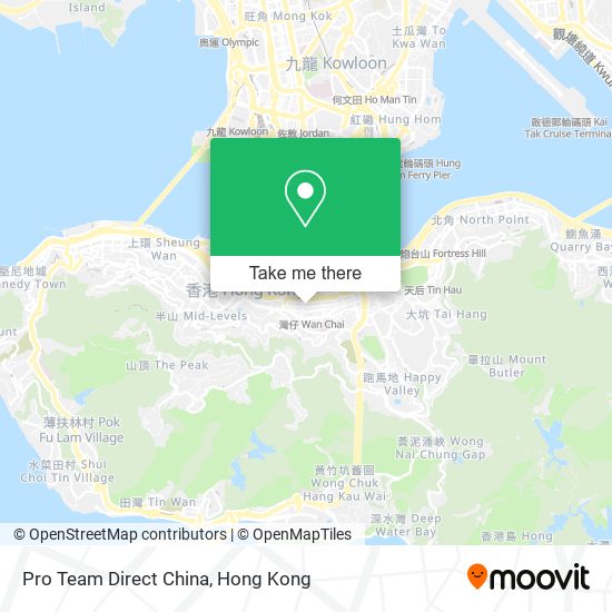 Pro Team Direct China map