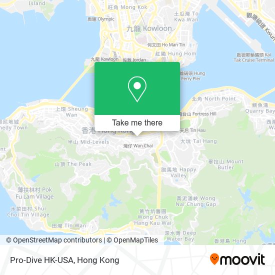 Pro-Dive HK-USA map
