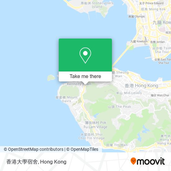 香港大學宿舍地圖