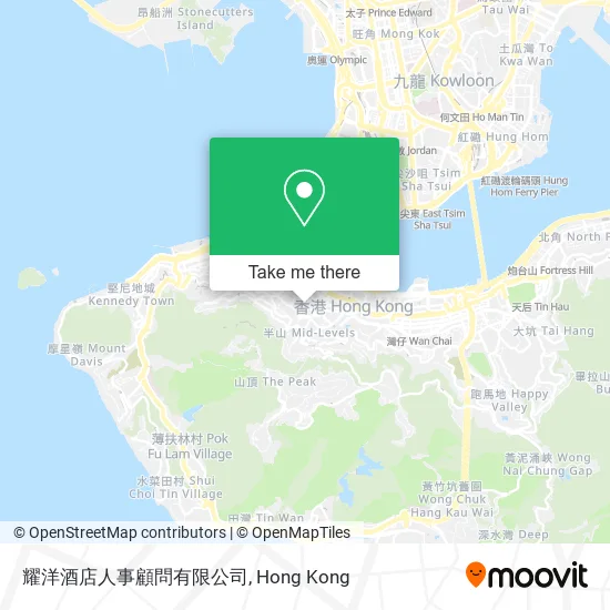 耀洋酒店人事顧問有限公司地圖