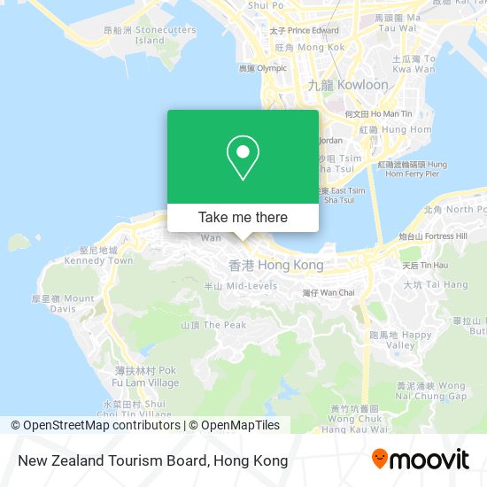 New Zealand Tourism Board map