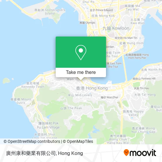 廣州康和藥業有限公司地圖