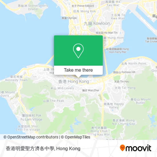 香港明愛聖方濟各中學地圖